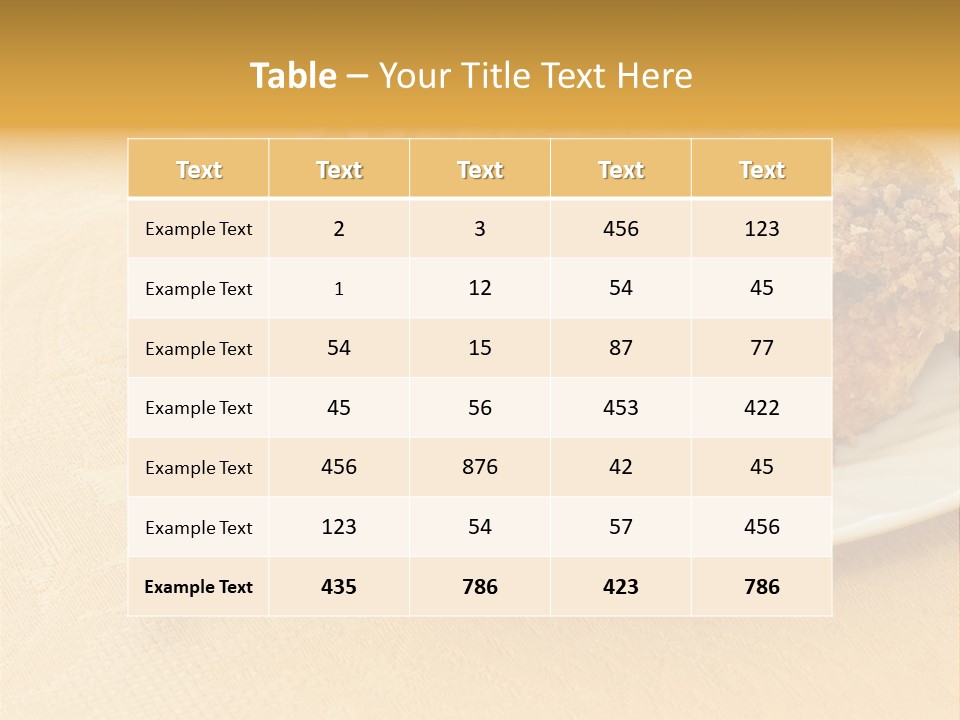 Delicious Apple Crisp Dessert Ready To Eat PowerPoint Template