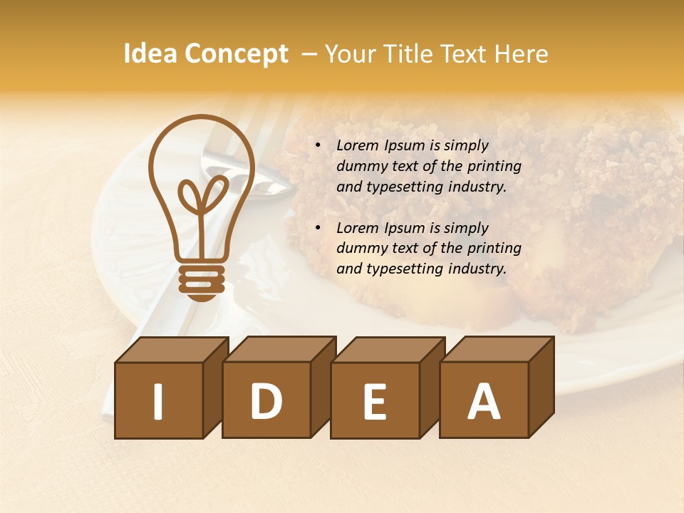 Delicious Apple Crisp Dessert Ready To Eat PowerPoint Template