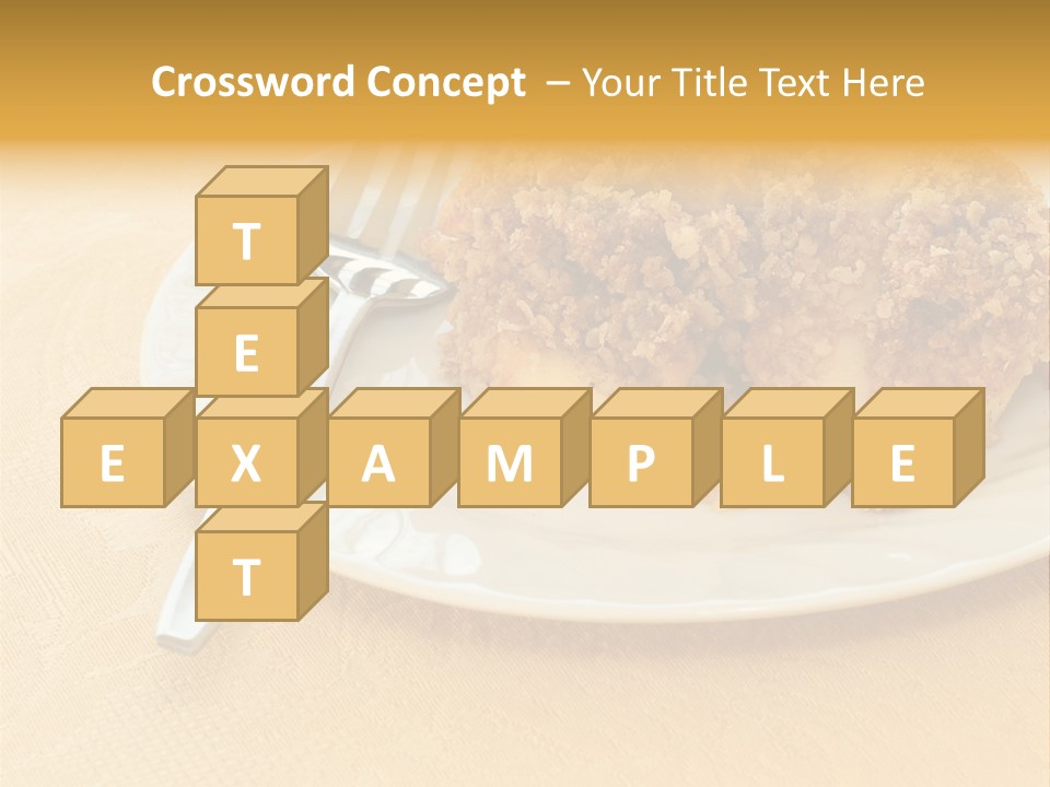 Delicious Apple Crisp Dessert Ready To Eat PowerPoint Template