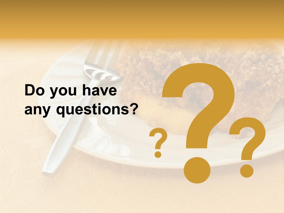 Delicious Apple Crisp Dessert Ready To Eat PowerPoint Template