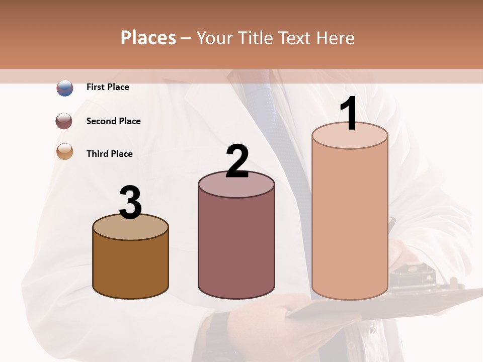 Doctor, Pharmacist Or Laboratory Worker Recording Information. PowerPoint Template