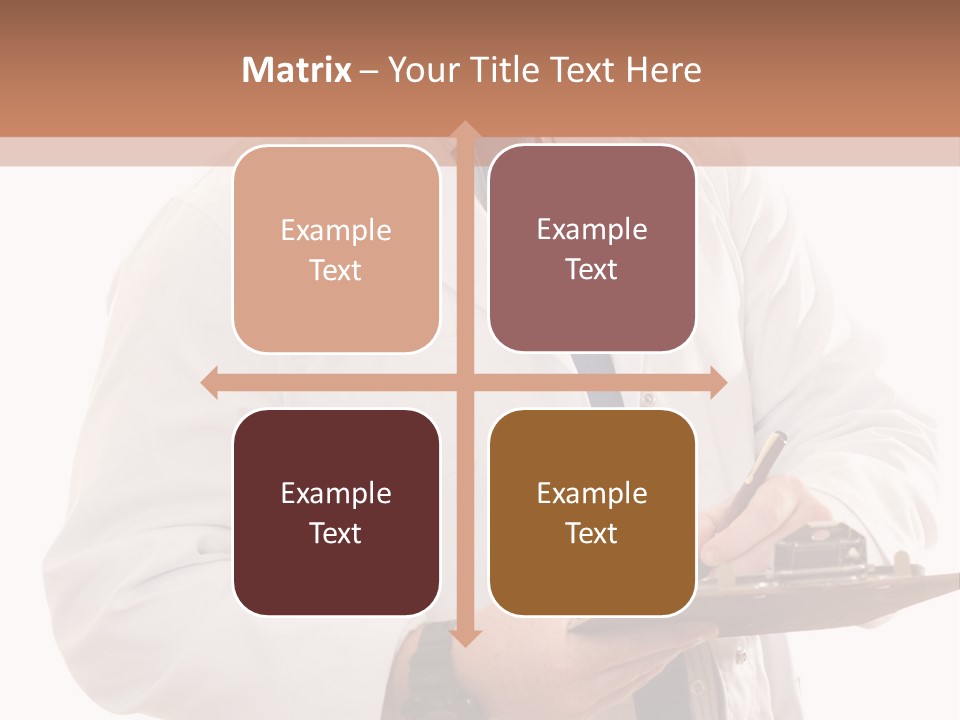 Doctor, Pharmacist Or Laboratory Worker Recording Information. PowerPoint Template