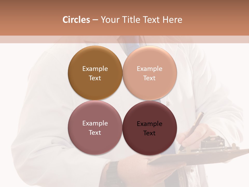 Doctor, Pharmacist Or Laboratory Worker Recording Information. PowerPoint Template