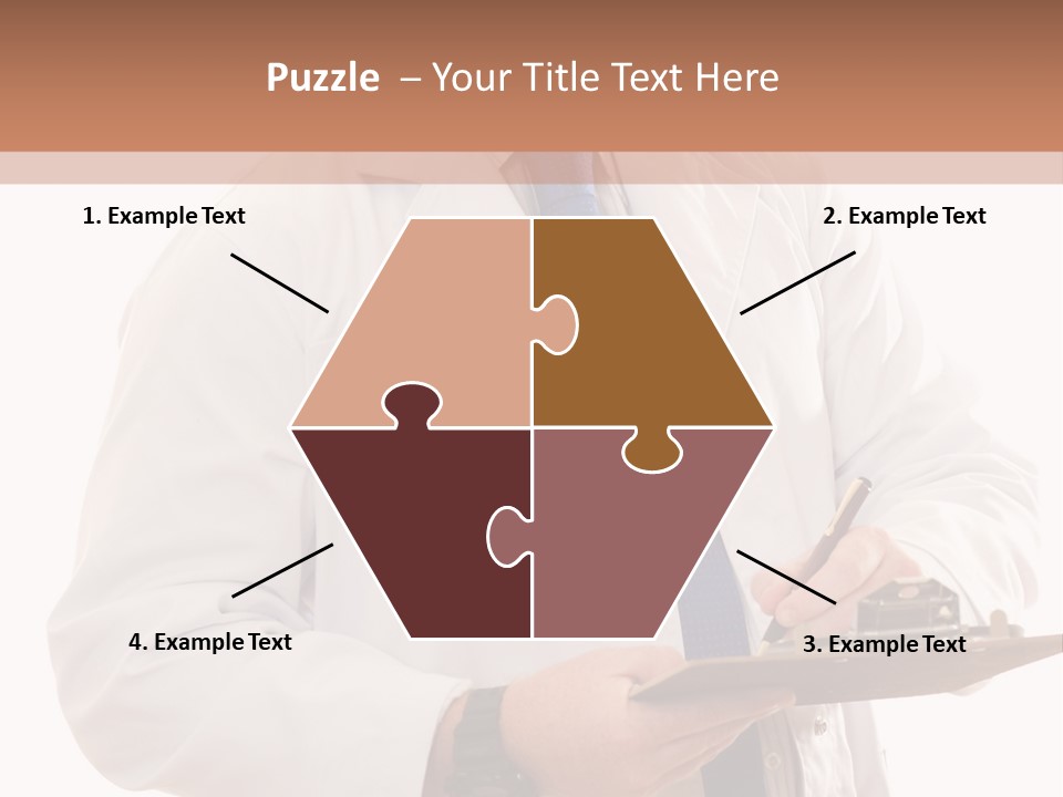 Doctor, Pharmacist Or Laboratory Worker Recording Information. PowerPoint Template