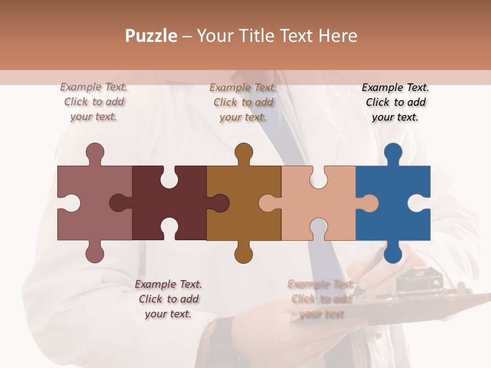 Doctor, Pharmacist Or Laboratory Worker Recording Information. PowerPoint Template