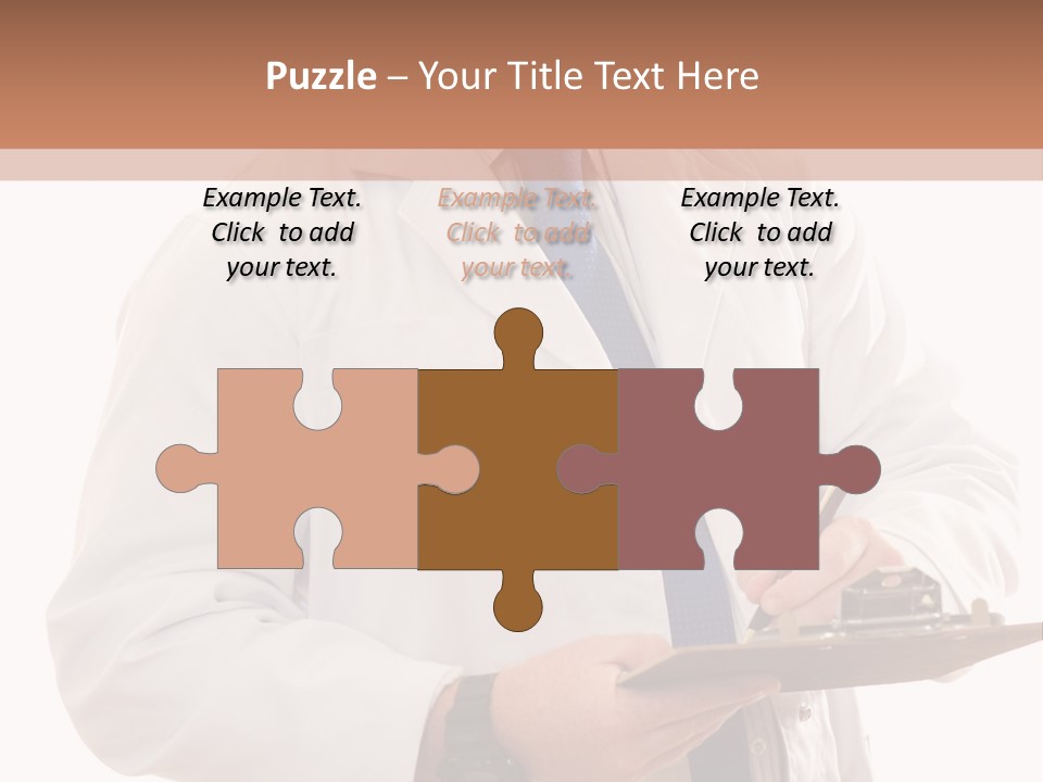 Doctor, Pharmacist Or Laboratory Worker Recording Information. PowerPoint Template