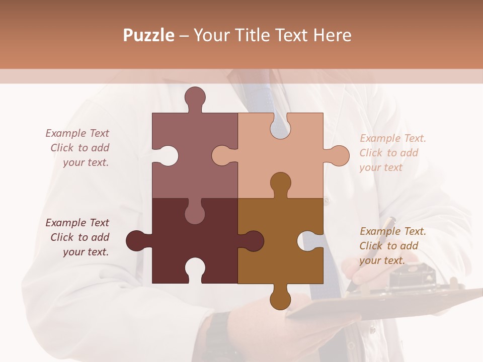 Doctor, Pharmacist Or Laboratory Worker Recording Information. PowerPoint Template