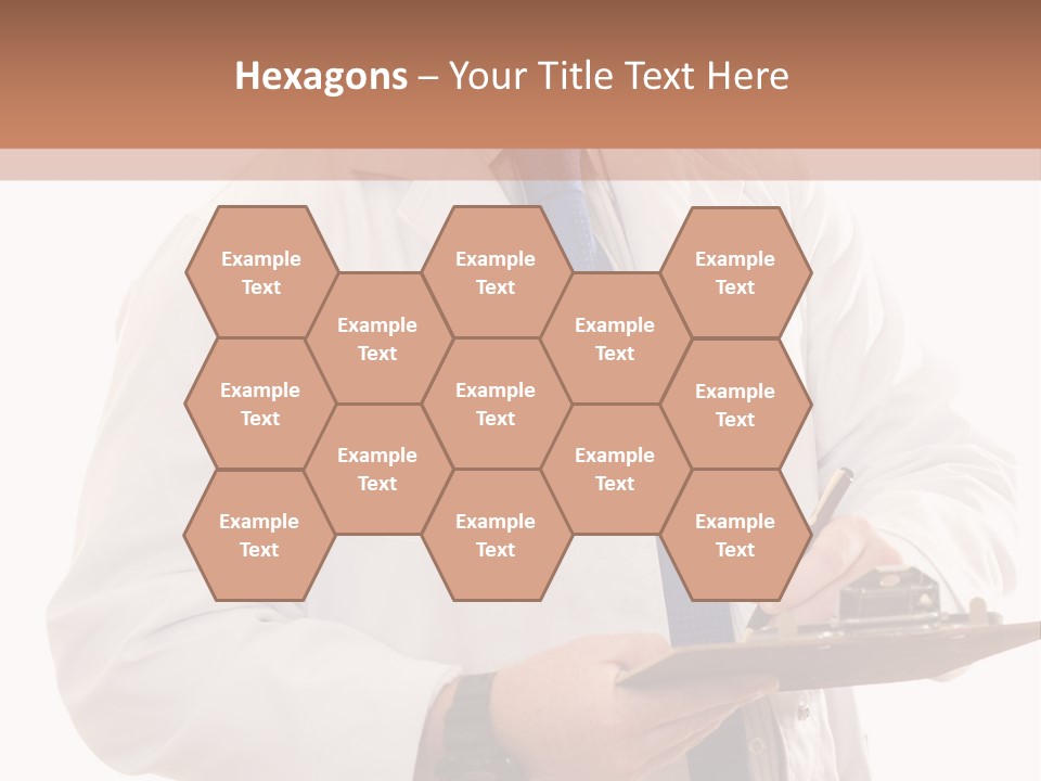Doctor, Pharmacist Or Laboratory Worker Recording Information. PowerPoint Template