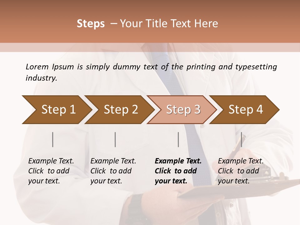 Doctor, Pharmacist Or Laboratory Worker Recording Information. PowerPoint Template