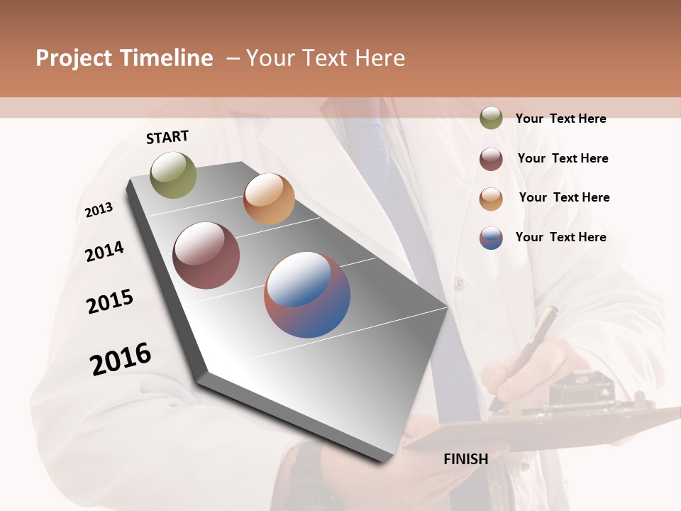Doctor, Pharmacist Or Laboratory Worker Recording Information. PowerPoint Template
