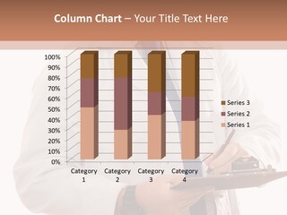 Doctor, Pharmacist Or Laboratory Worker Recording Information. PowerPoint Template