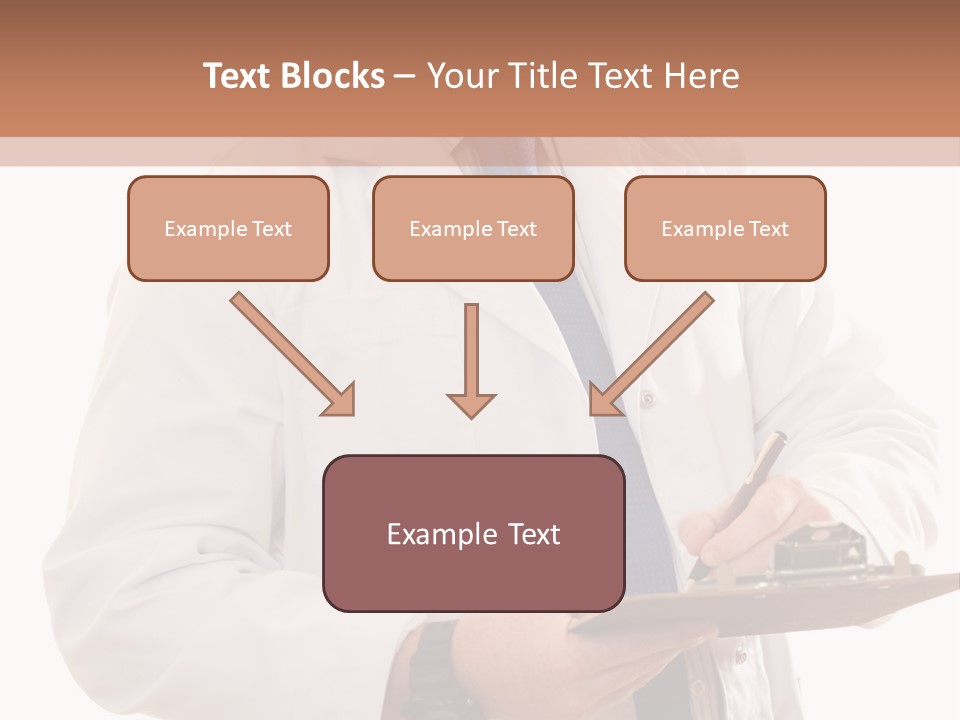 Doctor, Pharmacist Or Laboratory Worker Recording Information. PowerPoint Template