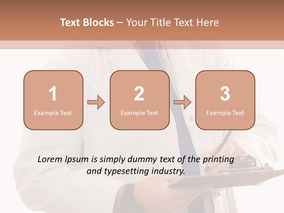 Doctor, Pharmacist Or Laboratory Worker Recording Information. PowerPoint Template