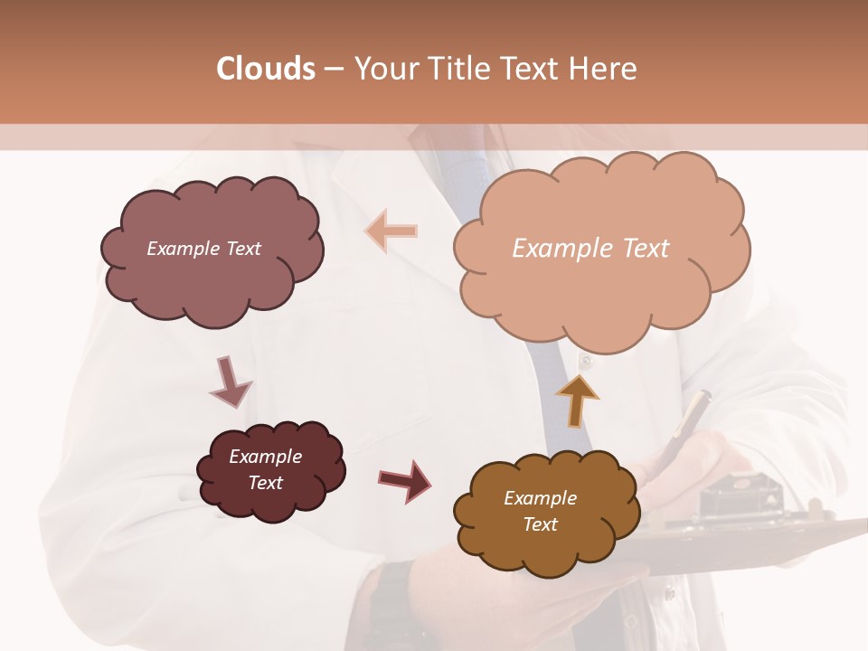 Doctor, Pharmacist Or Laboratory Worker Recording Information. PowerPoint Template