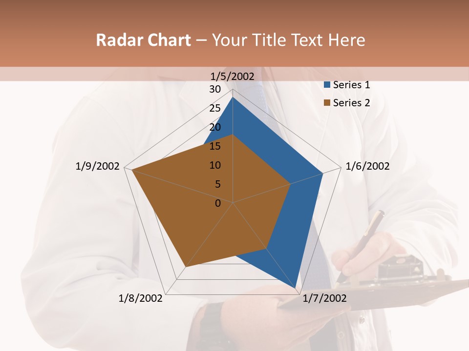 Doctor, Pharmacist Or Laboratory Worker Recording Information. PowerPoint Template
