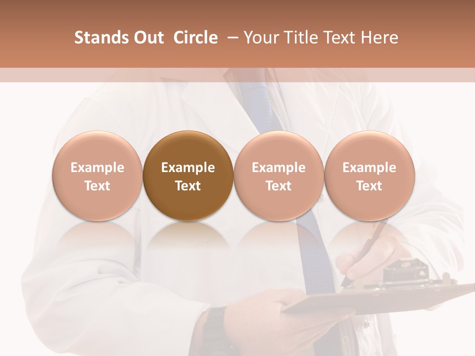 Doctor, Pharmacist Or Laboratory Worker Recording Information. PowerPoint Template