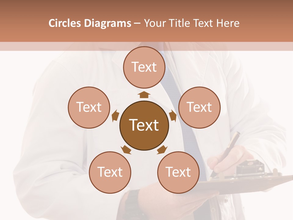Doctor, Pharmacist Or Laboratory Worker Recording Information. PowerPoint Template