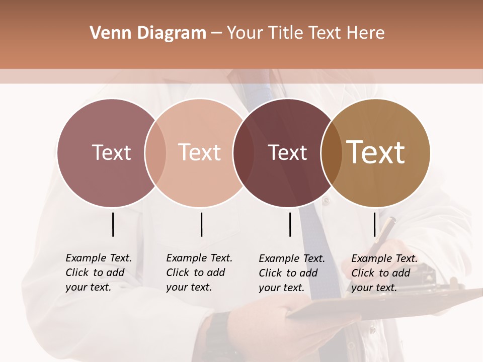 Doctor, Pharmacist Or Laboratory Worker Recording Information. PowerPoint Template