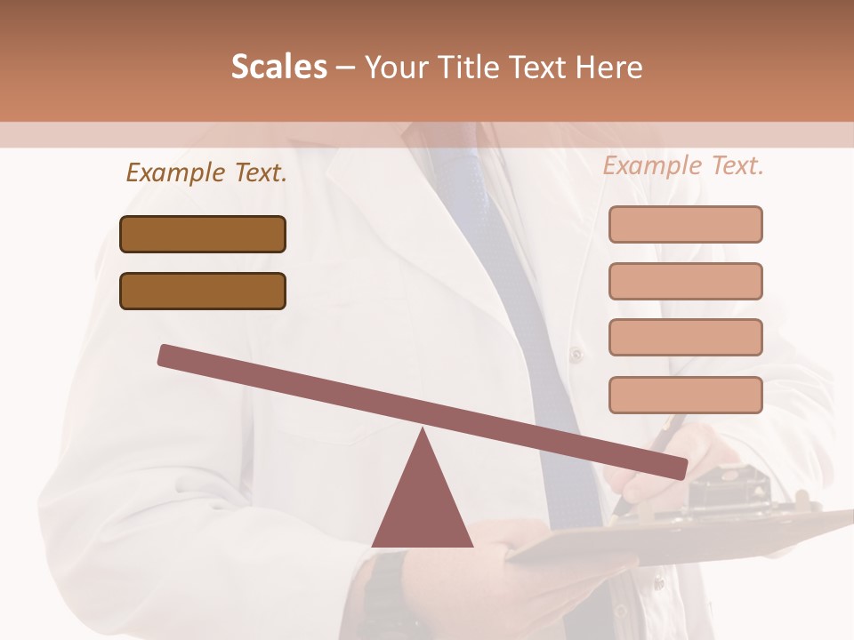 Doctor, Pharmacist Or Laboratory Worker Recording Information. PowerPoint Template
