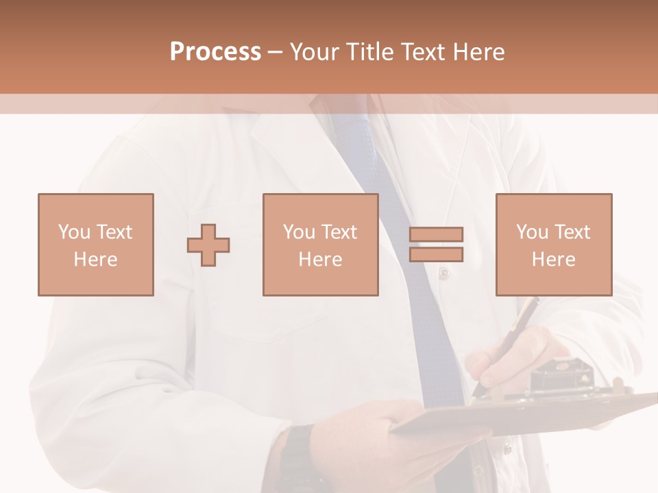 Doctor, Pharmacist Or Laboratory Worker Recording Information. PowerPoint Template