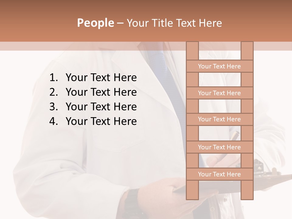 Doctor, Pharmacist Or Laboratory Worker Recording Information. PowerPoint Template