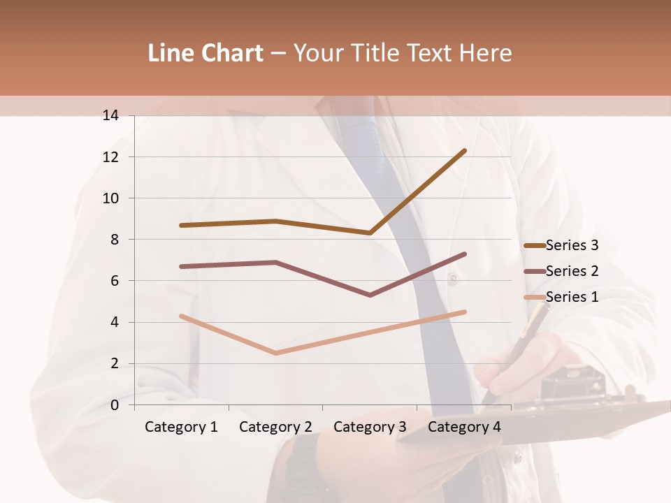 Doctor, Pharmacist Or Laboratory Worker Recording Information. PowerPoint Template