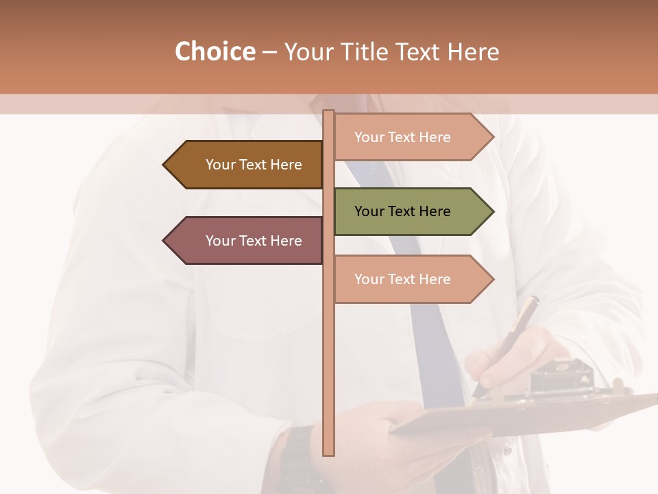 Doctor, Pharmacist Or Laboratory Worker Recording Information. PowerPoint Template