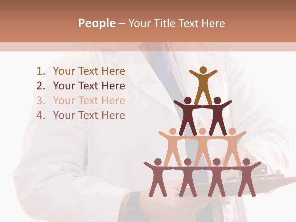 Doctor, Pharmacist Or Laboratory Worker Recording Information. PowerPoint Template