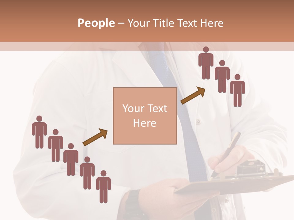 Doctor, Pharmacist Or Laboratory Worker Recording Information. PowerPoint Template