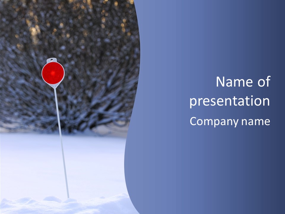 Driveway Marker PowerPoint Template