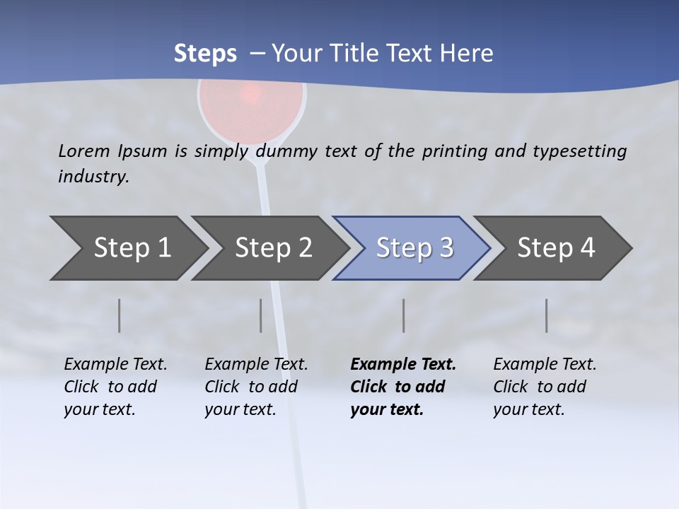 Driveway Marker PowerPoint Template