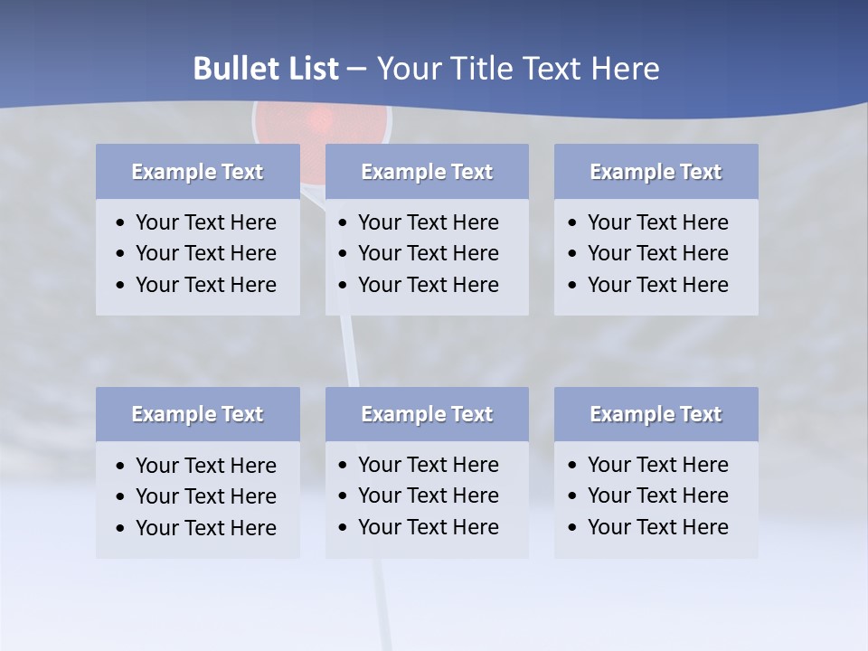 Driveway Marker PowerPoint Template