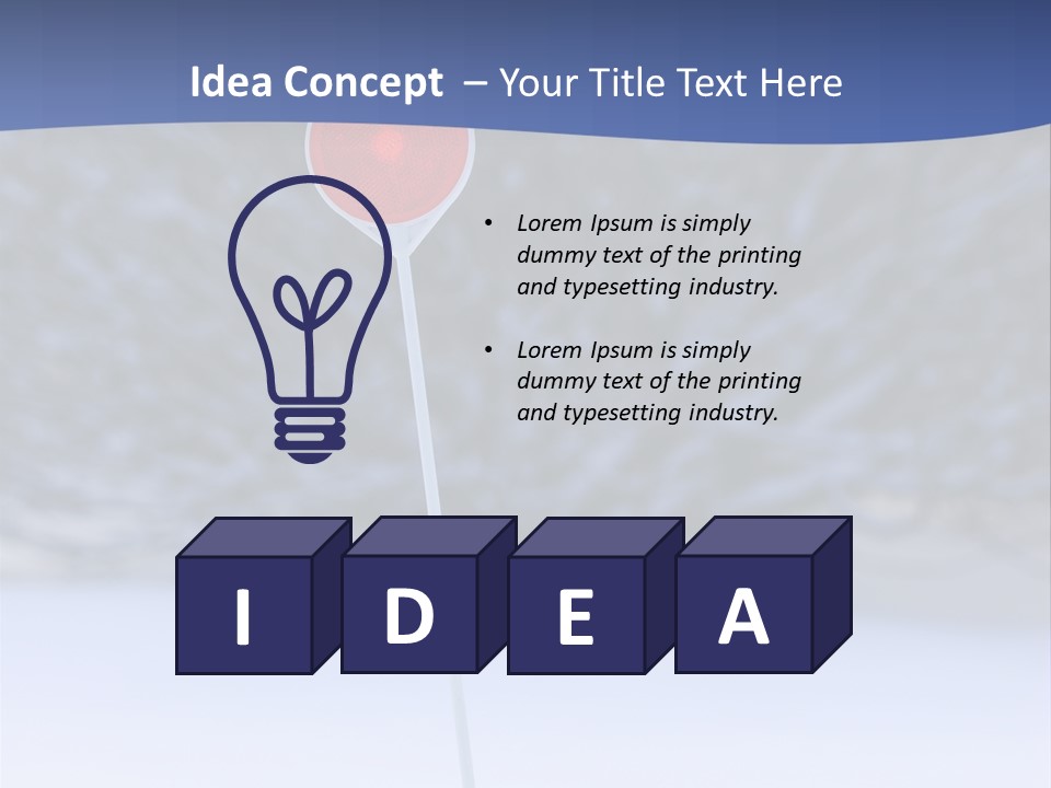 Driveway Marker PowerPoint Template
