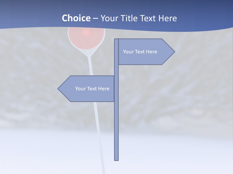 Driveway Marker PowerPoint Template