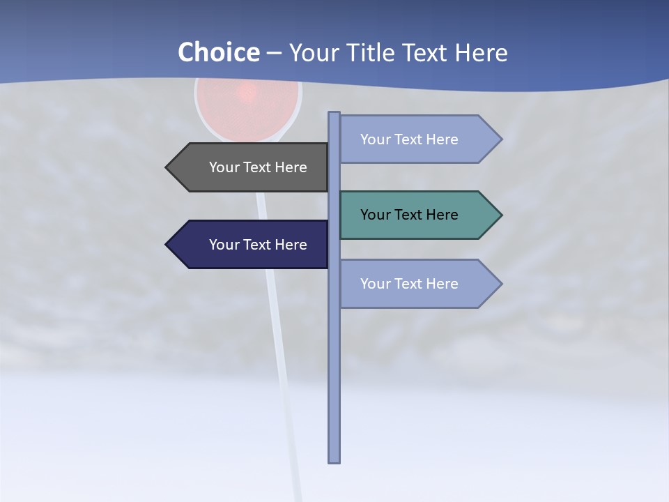 Driveway Marker PowerPoint Template