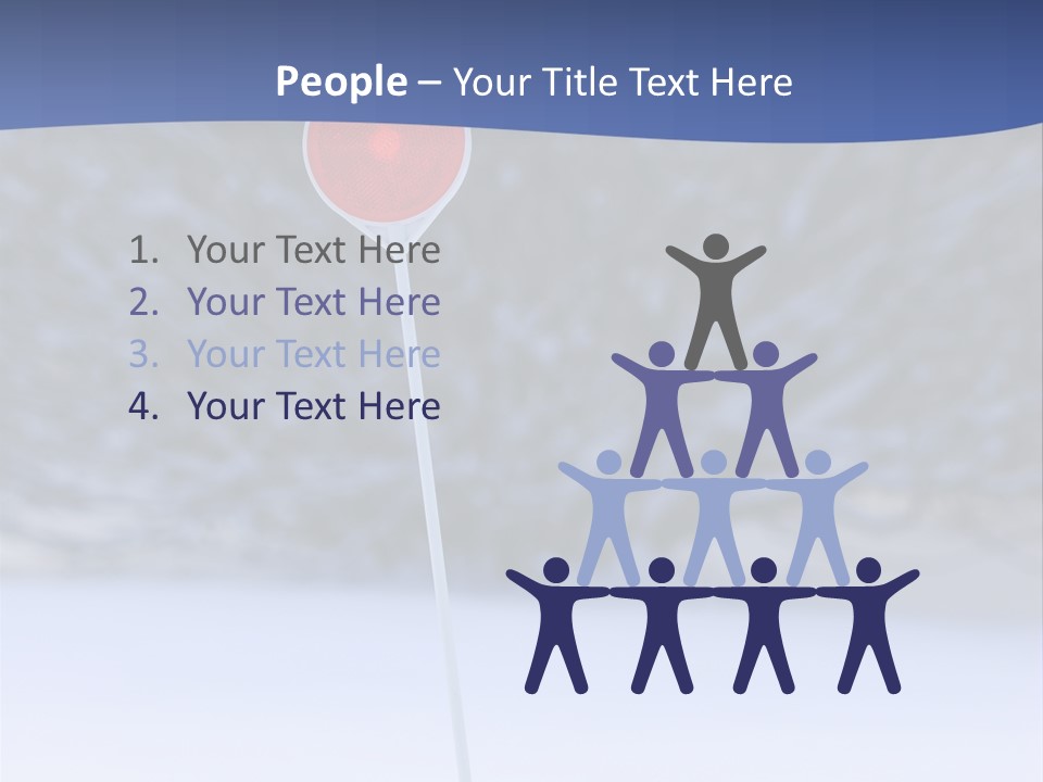 Driveway Marker PowerPoint Template