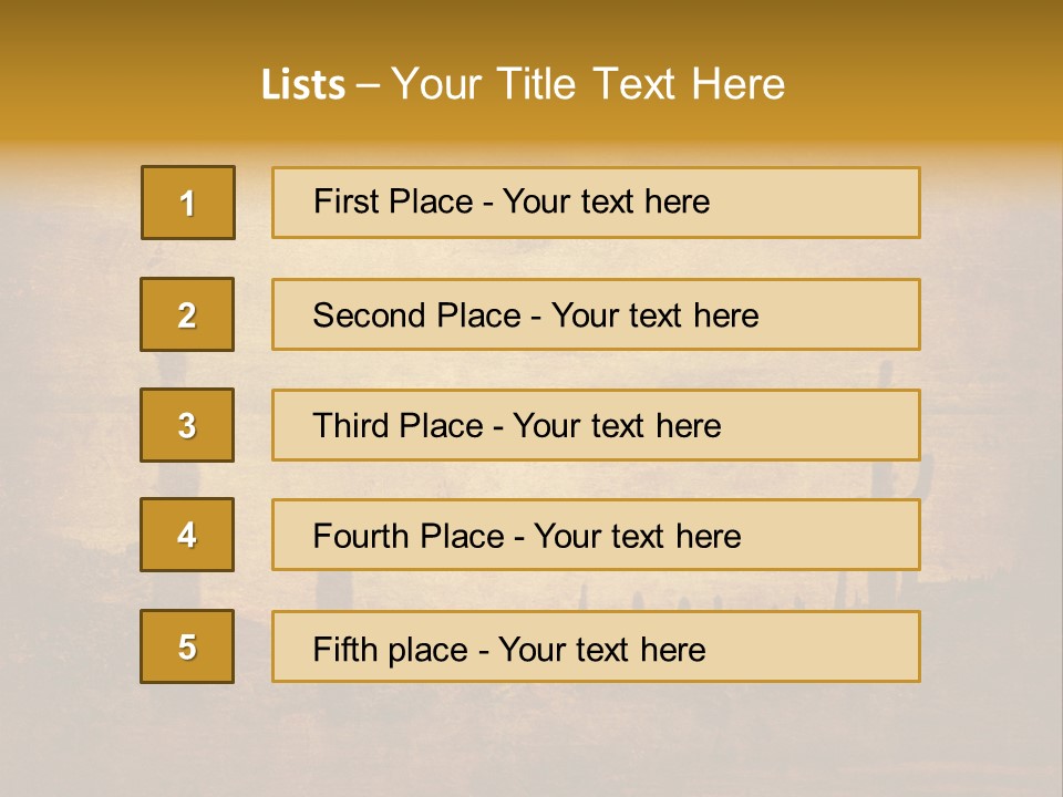 Grunge Background With Wild West Landscape PowerPoint Template