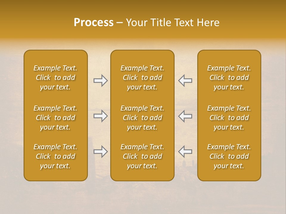 Grunge Background With Wild West Landscape PowerPoint Template