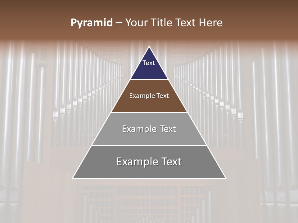 Modern Pipes Organ In St Jean Cathedral (Lyon France) PowerPoint Template