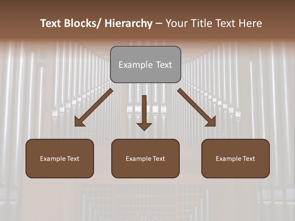 Modern Pipes Organ In St Jean Cathedral (Lyon France) PowerPoint Template