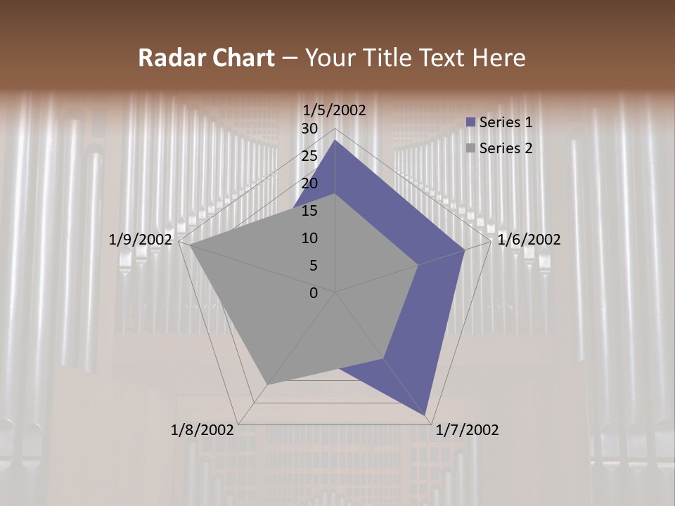 Modern Pipes Organ In St Jean Cathedral (Lyon France) PowerPoint Template