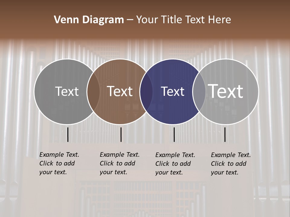 Modern Pipes Organ In St Jean Cathedral (Lyon France) PowerPoint Template