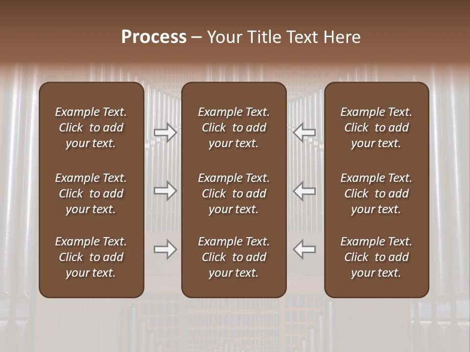 Modern Pipes Organ In St Jean Cathedral (Lyon France) PowerPoint Template