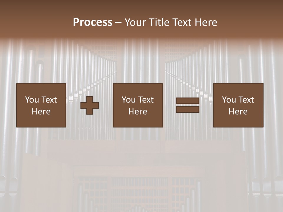 Modern Pipes Organ In St Jean Cathedral (Lyon France) PowerPoint Template