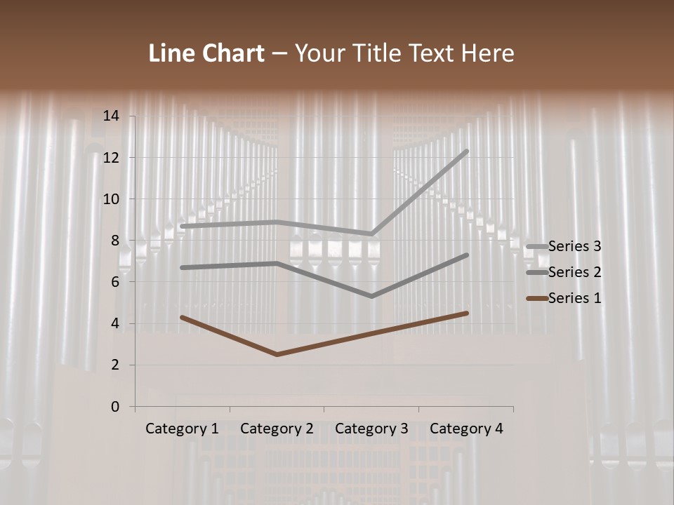 Modern Pipes Organ In St Jean Cathedral (Lyon France) PowerPoint Template