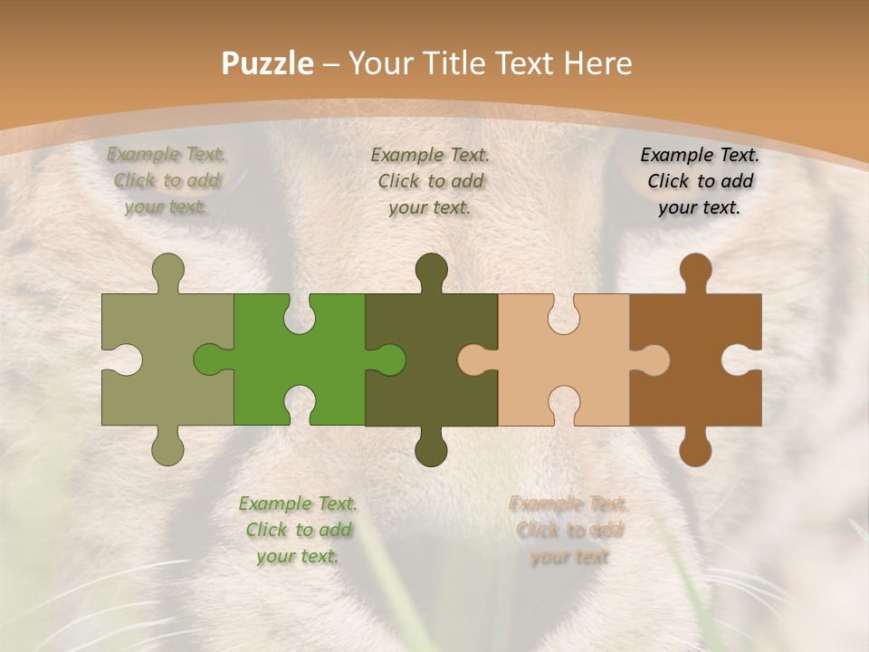 Cheetah Portrait PowerPoint Template