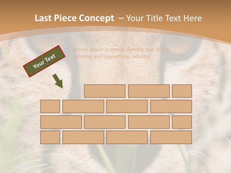 Cheetah Portrait PowerPoint Template