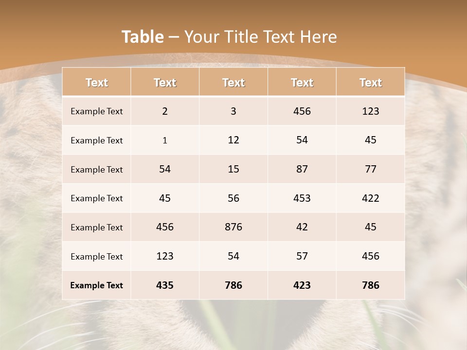 Cheetah Portrait PowerPoint Template