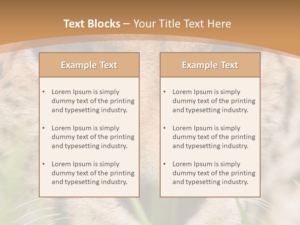 Cheetah Portrait PowerPoint Template