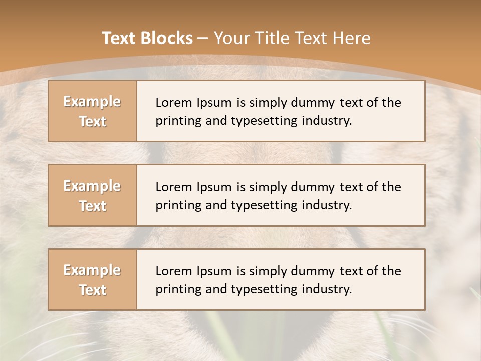 Cheetah Portrait PowerPoint Template